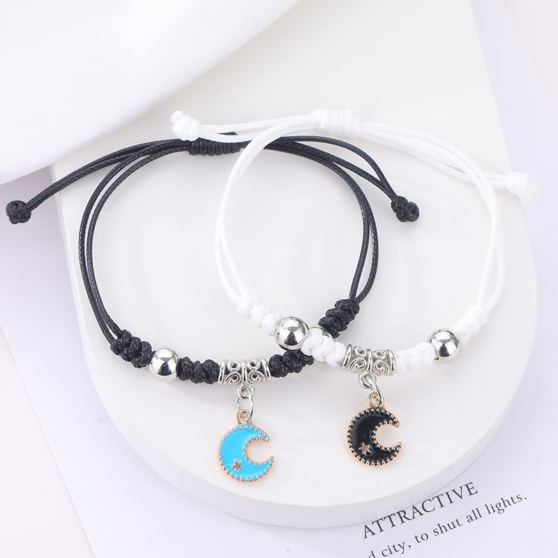 Women's & Men's Handmade Female Two Girlfriends Friendship Korean Bracelets