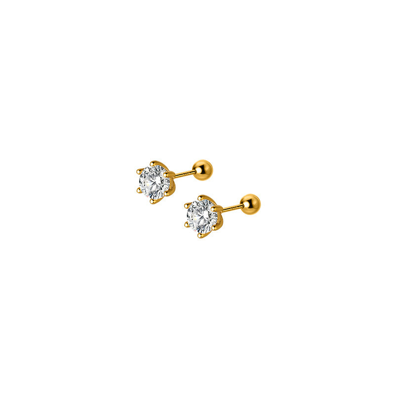 Women's Lodge Sier For Simple Fresh Sweet Earrings