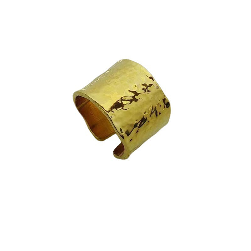 Special Interest Light Luxury Design Vacuum Copper Plated Real Ring