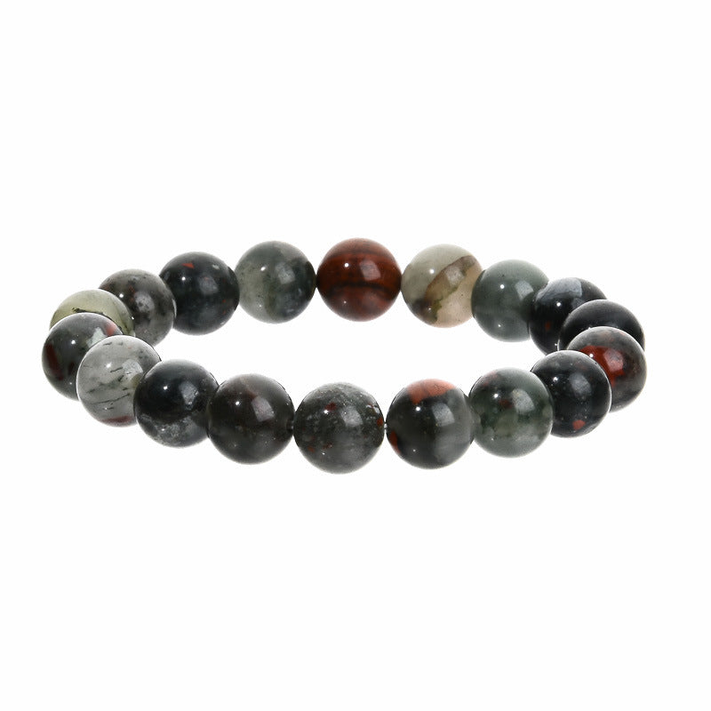 Indian Agate Mahogany Texture Beaded Color Bracelets