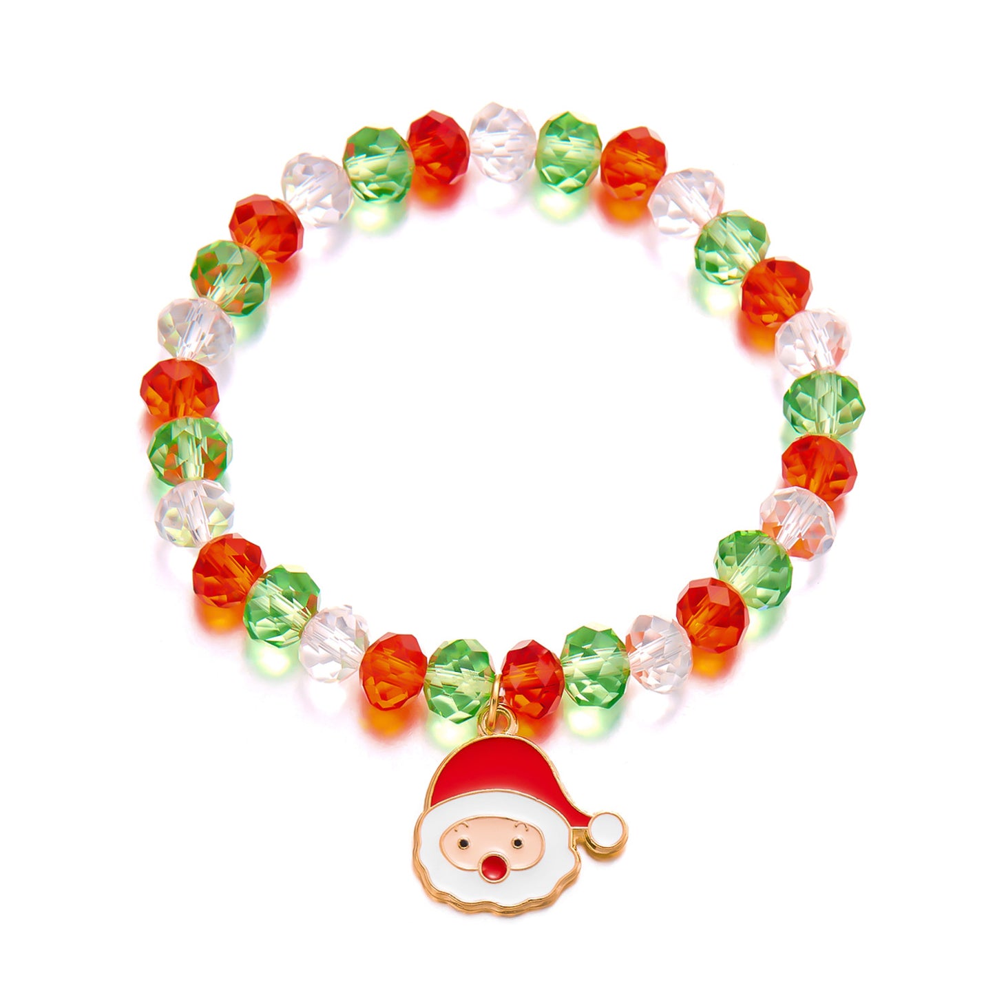 Ornament Crystal String Beads Female Santa Bracelets