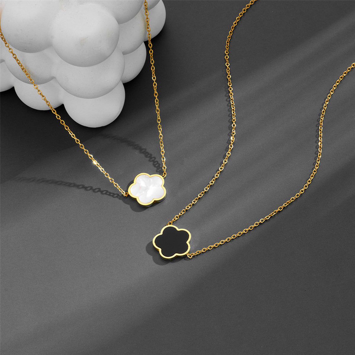 Clover Elegant Flower Simple Light Luxury Fashion High Sense Na Jewelry Set
