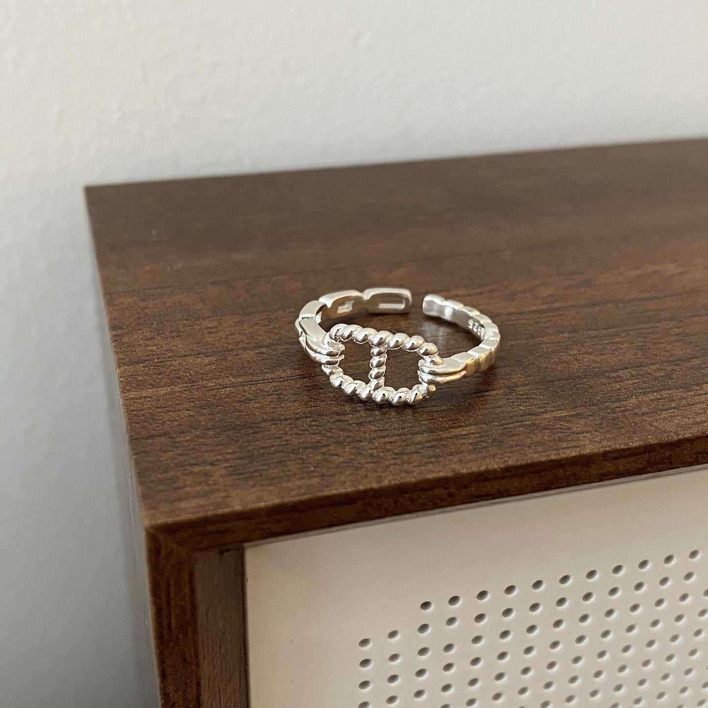 Flash Zircon Pig Nose Female Unpopular Niche Index Finger Ring