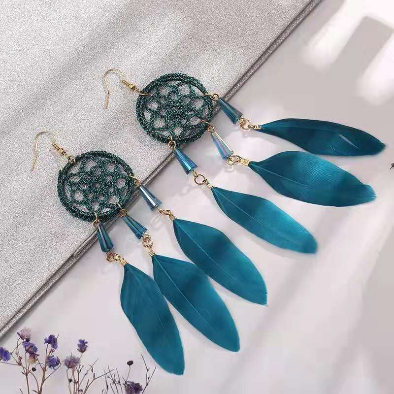 Your Long Copper Chain Retro Elegant Eardrops Earrings