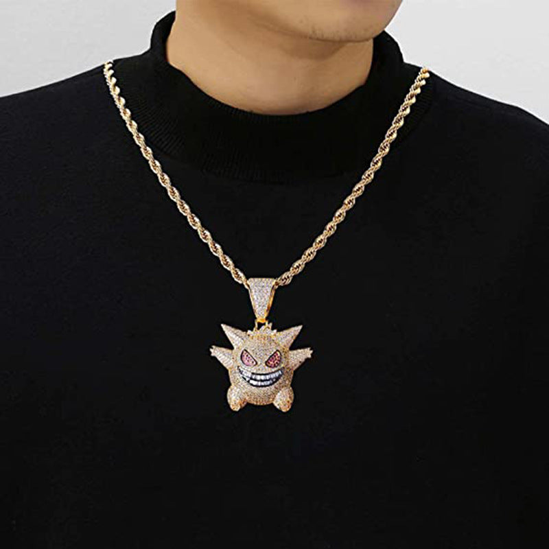 Personality Anime Elf Sweater Chain Pet Monster Necklaces