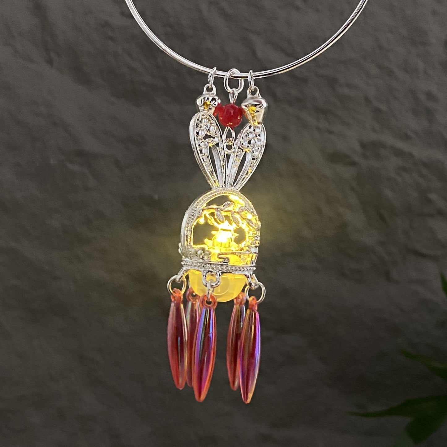 Lantern Luminous Palace Style With Light Antique Daily Han Bracelet