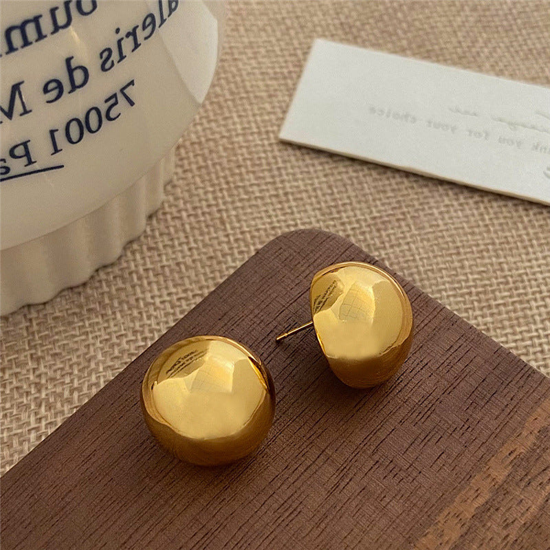 Shaped Ball Trendy Fashion Joker Light Earrings