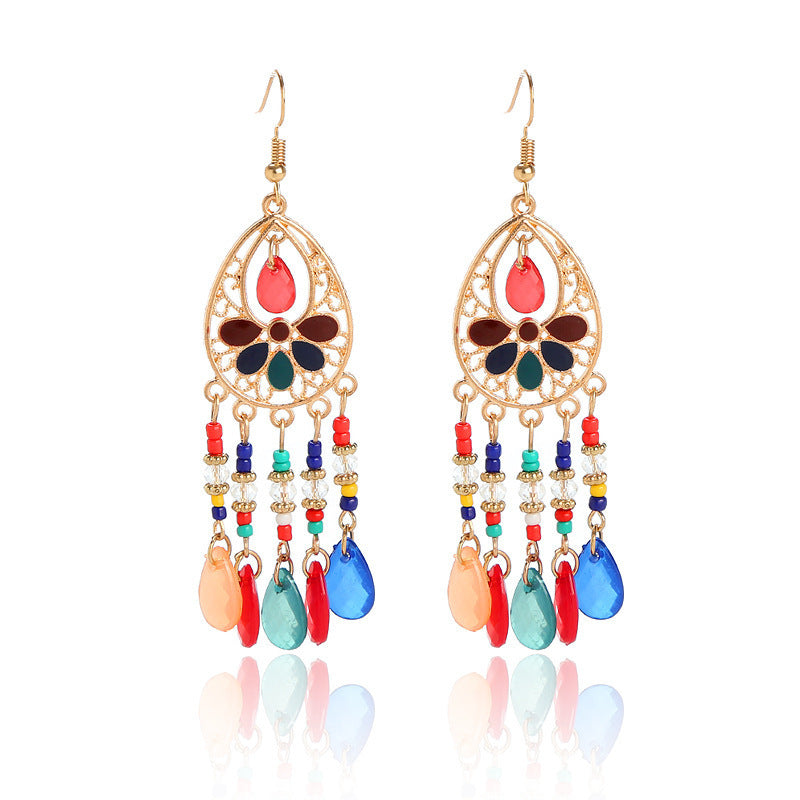 Long Fringe Special Ins Slimming Face Earrings