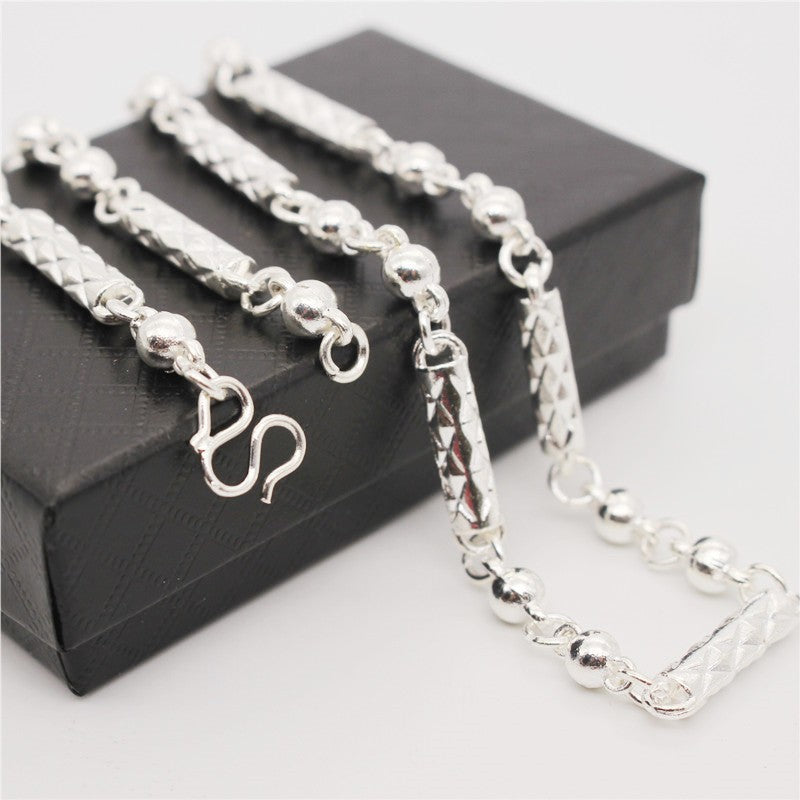 Men's Plated Trendy Dragon Cloth Pattern Imitation Necklaces