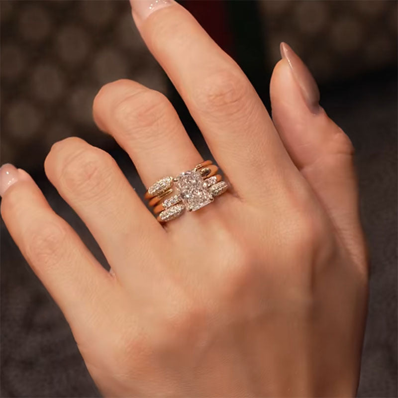 Unique Personality Design Combination High-grade Elegant Rings
