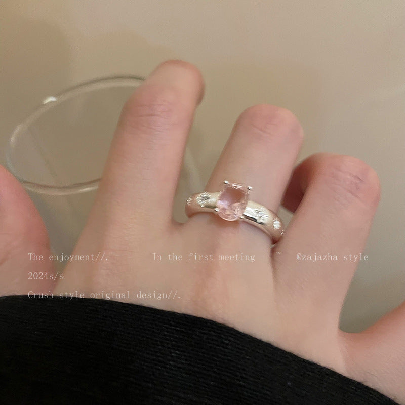 Niche Design Female Temperament Wild Personality Rings