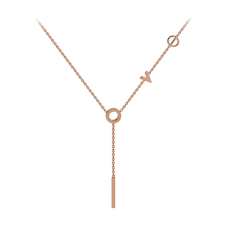 Women's Niche Clavicle Titanium Steel Does Not Necklaces