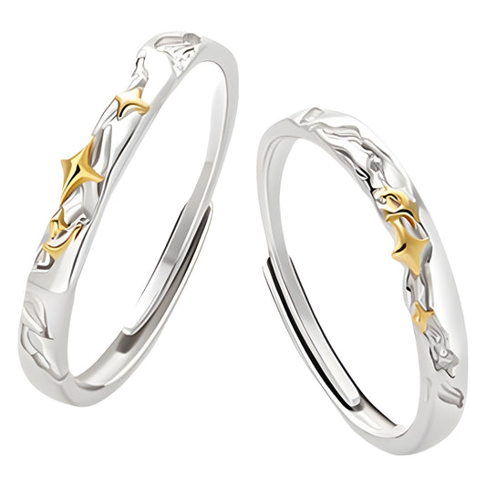 Sier Star River Couple Design High-grade Rings