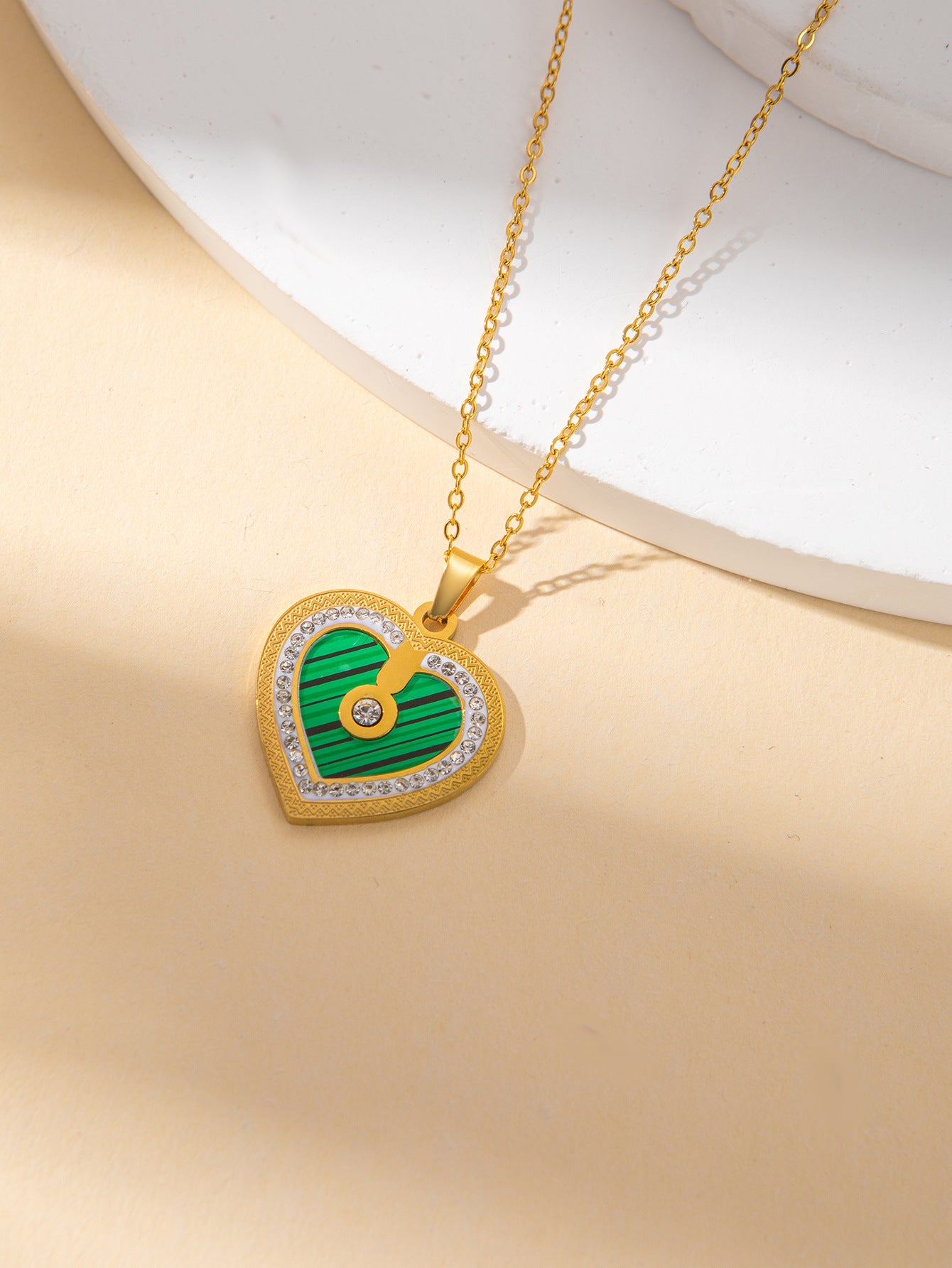 Women's Female With Hearts Zircon Light Luxury Design Earrings