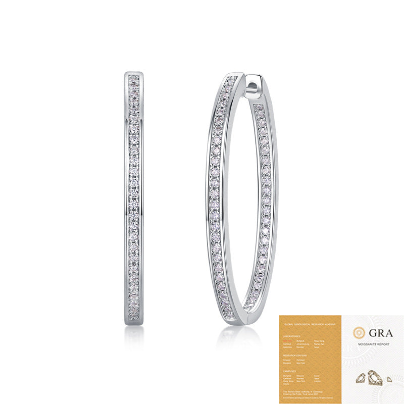 Women's Affordable Luxury Fashion Sier High-grade Temperament Earrings