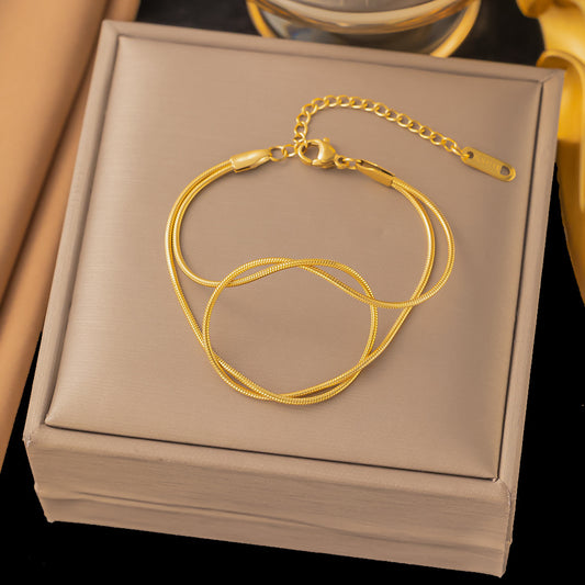 Entry Lux Style Heart Clavicle Chain Bracelets