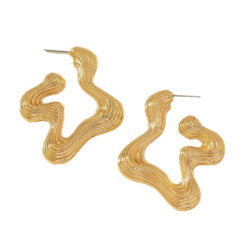 Style Exaggerated Female Temperament Auricular Needle Earrings