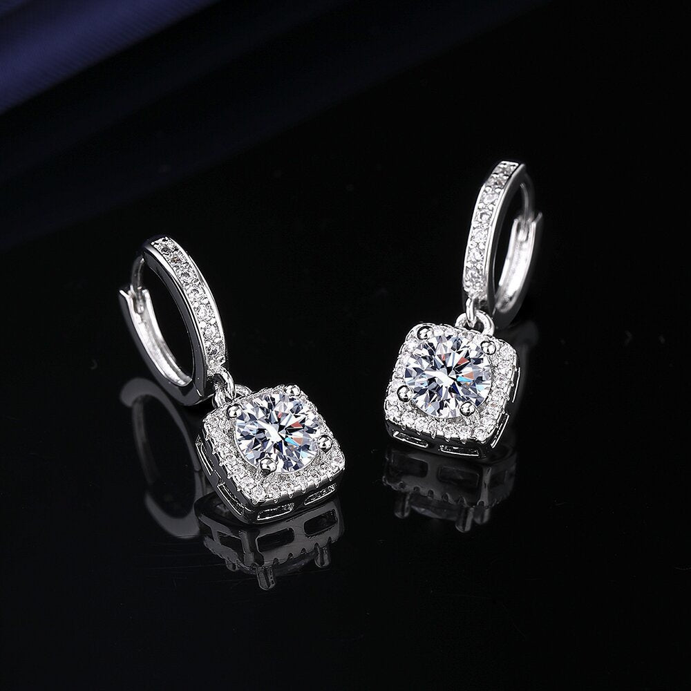 Women's Broadcast Fashion Popular Princess Square Bag Earrings