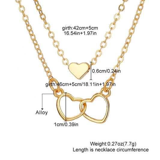 Women's Hollow Cross Heart For Cold Style Necklaces