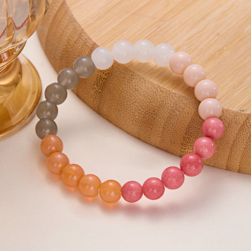 Natural Stone Fashionable Elastic Beaded Niche Bracelets