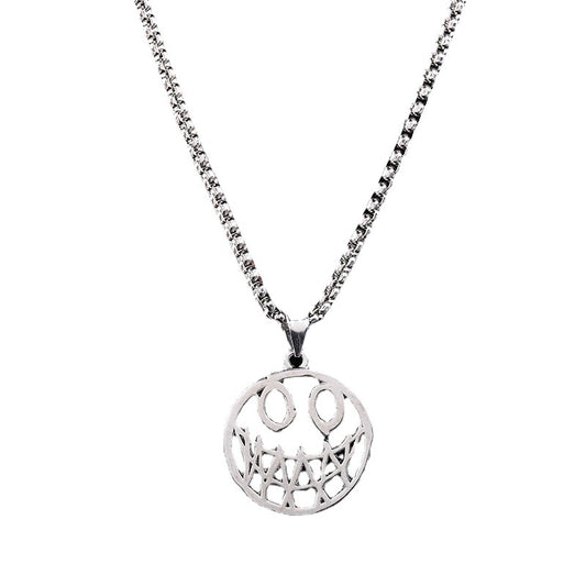 Women's & Men's Fashion Hip Hop Devil Smiley Geometric Necklaces