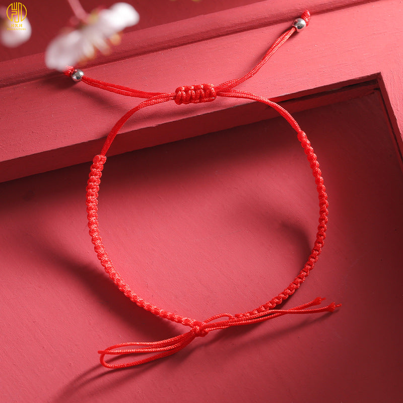 Life Carrying Strap Flat Knot Ethnic Style Hand-woven Bracelets