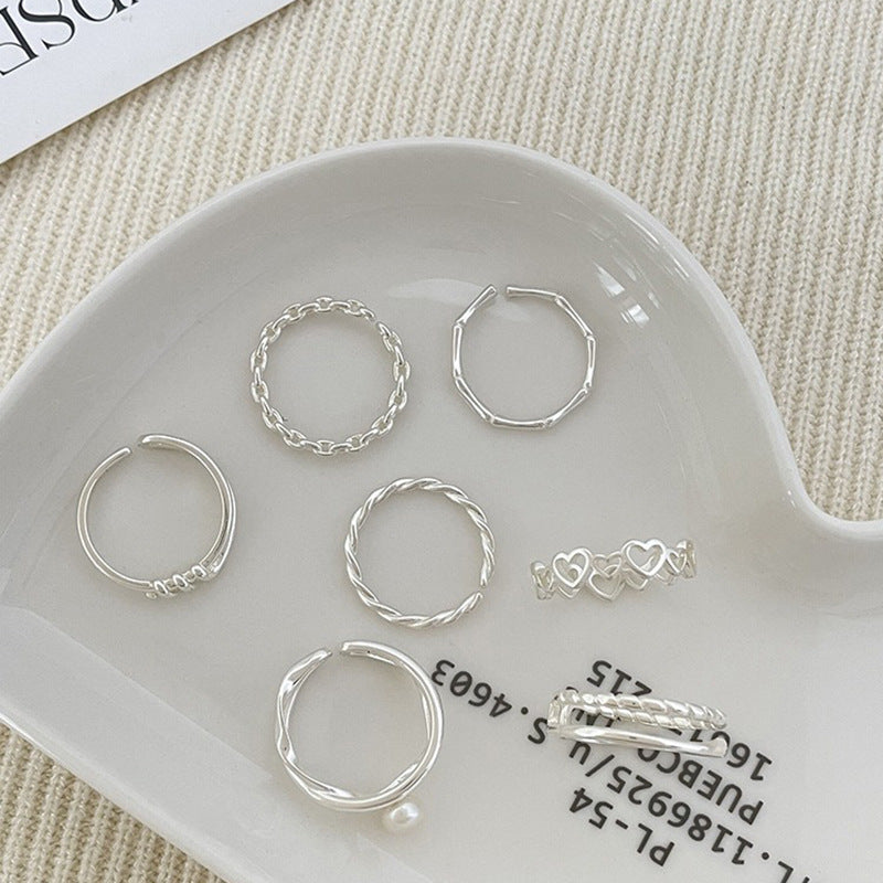 Female Simple Niche Design Wheat Adjustable Opening Rings