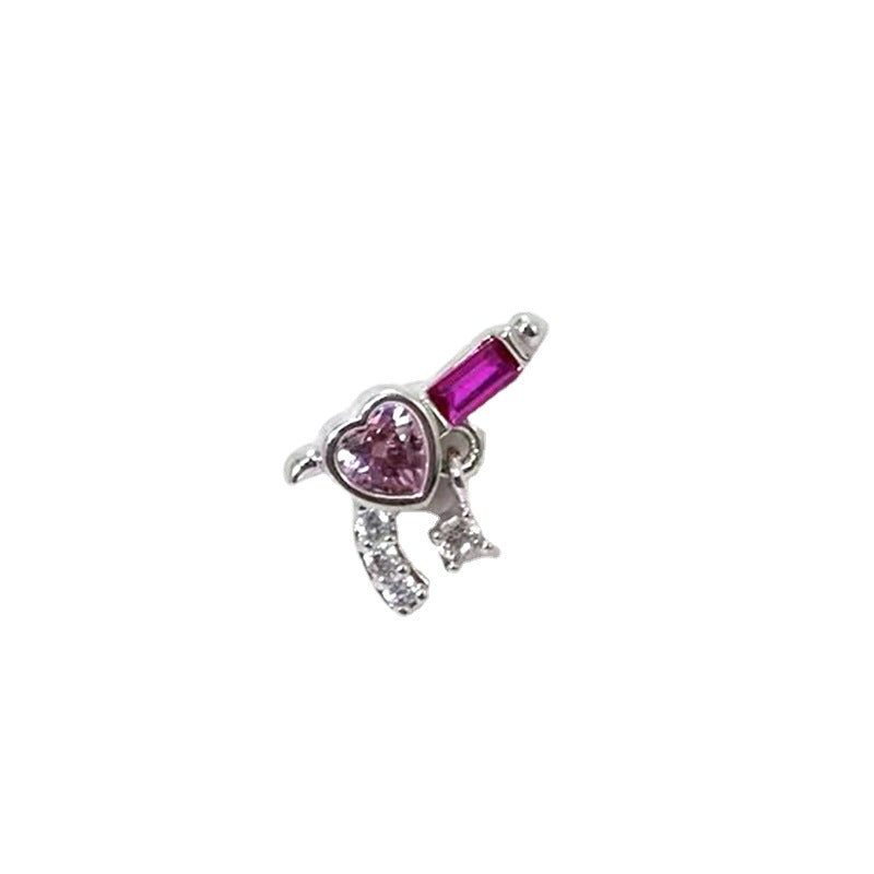 Collection Female Niche Design Senior Pin Pink Loving Heart Rings