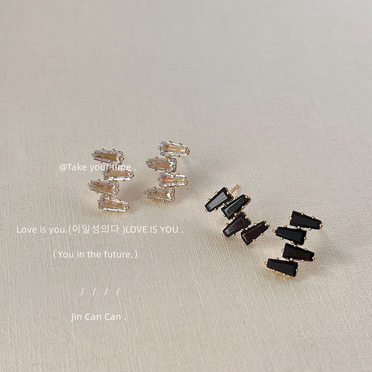 Plated Personality Style Irregular Ear Simple Earrings