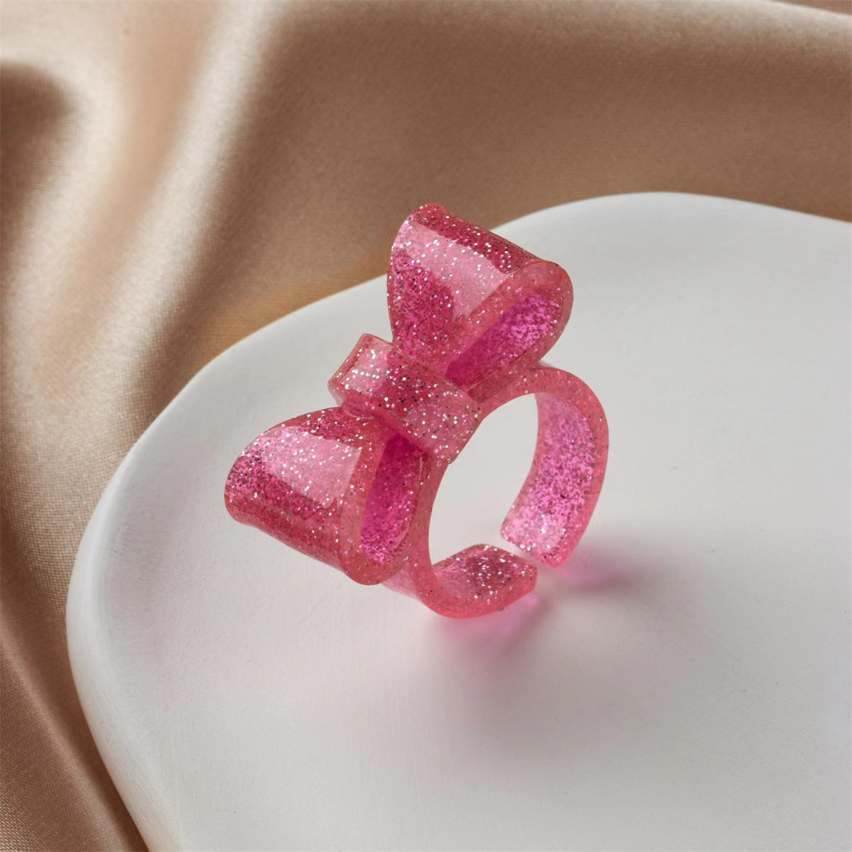 Bear Love Resin Sweet Cute Wind Rings