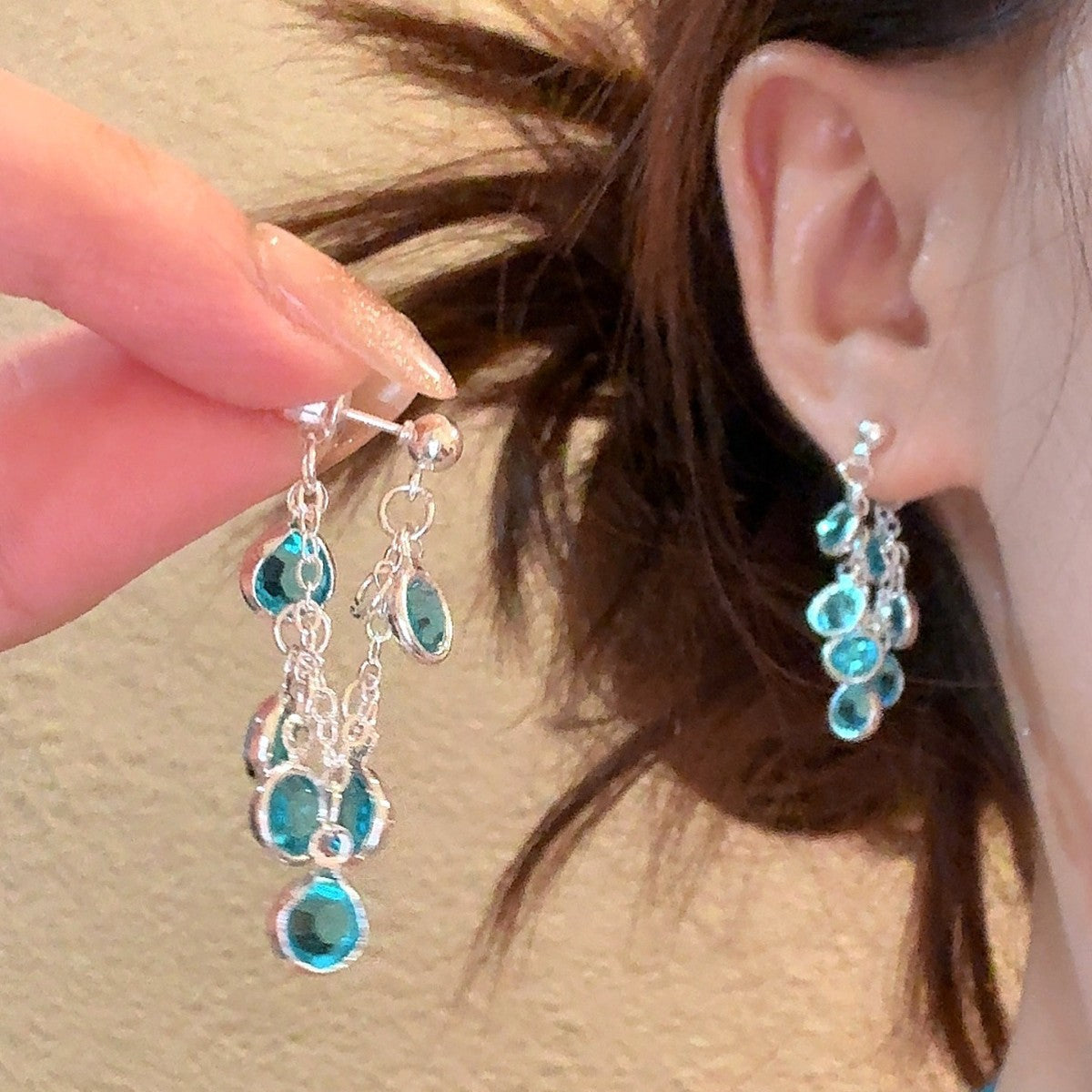 Women's Sier Needle Light Luxury Minority Pearl For Graceful Stud Earrings