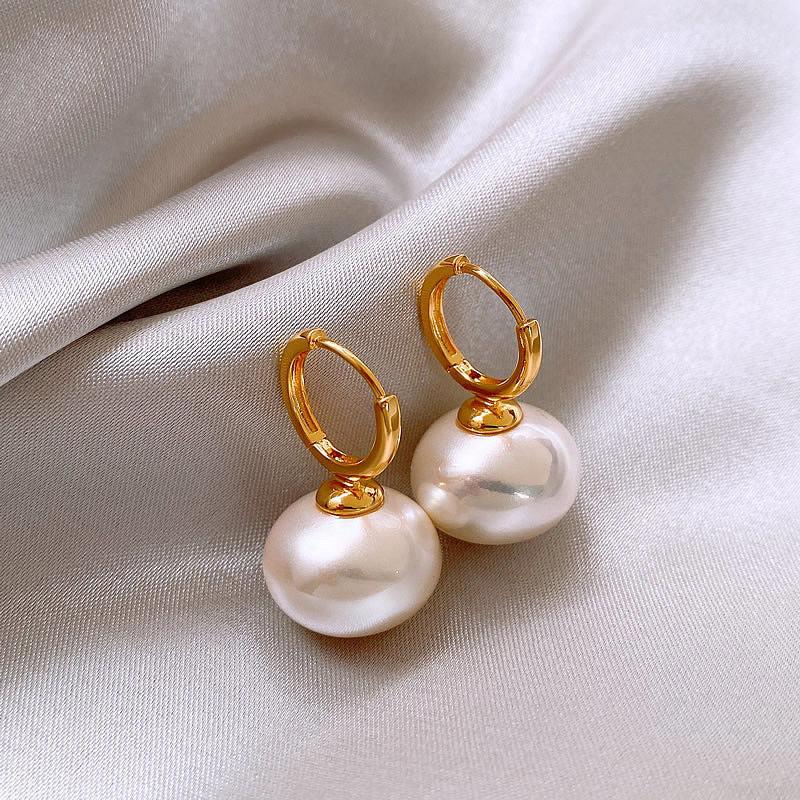 Pearl For Light Luxury Temperament High-grade Earrings