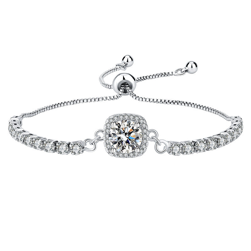 Karat Princess Square Bag Imitation Moissanite Bracelets