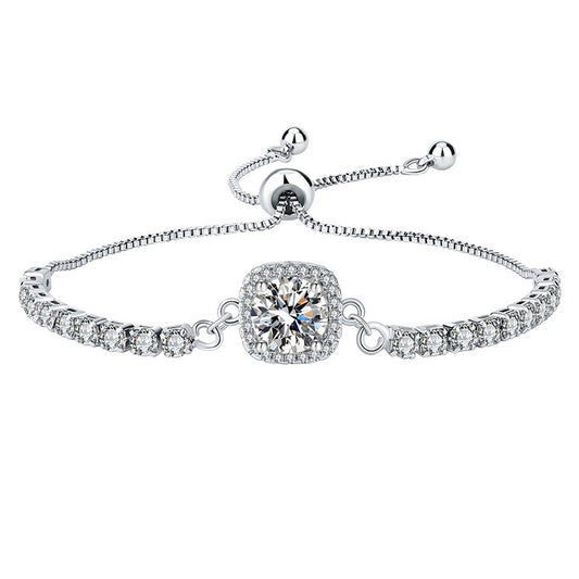 Karat Princess Square Bag Imitation Moissanite Bracelets