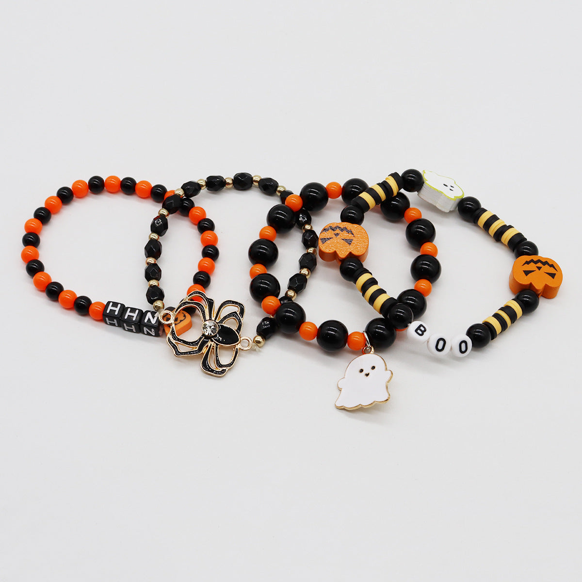 Halloween Stretch Suit Spider Pumpkin Skull Bracelets