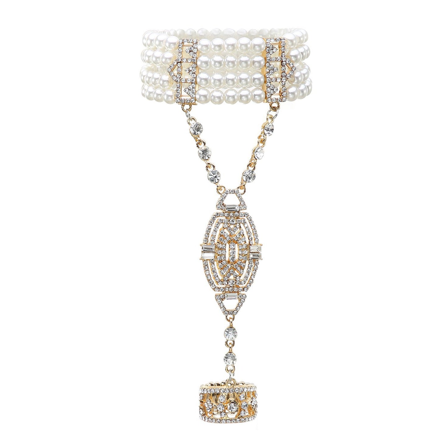 Amazing Than Pearl With Diamond Bride Wedding Bracelets