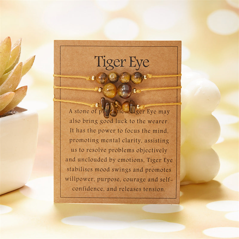 Stone Beaded Suit Citrine Irregular Gravel Bracelets