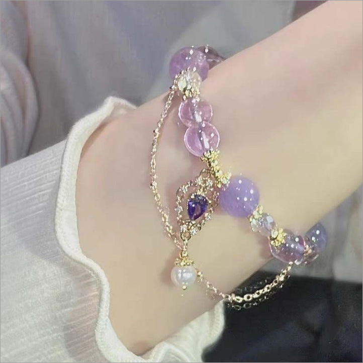 Butterfly Cold Feeling Long Tassel Glaze Bracelets