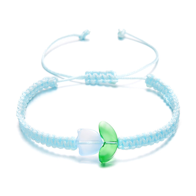 Style Fresh Tulip Niche Design Flower Bracelets