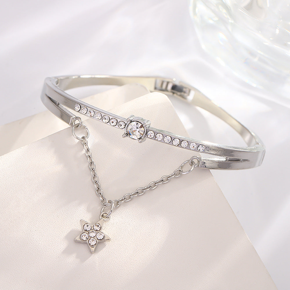 Diamond Female French Style Cold Rose Bracelet