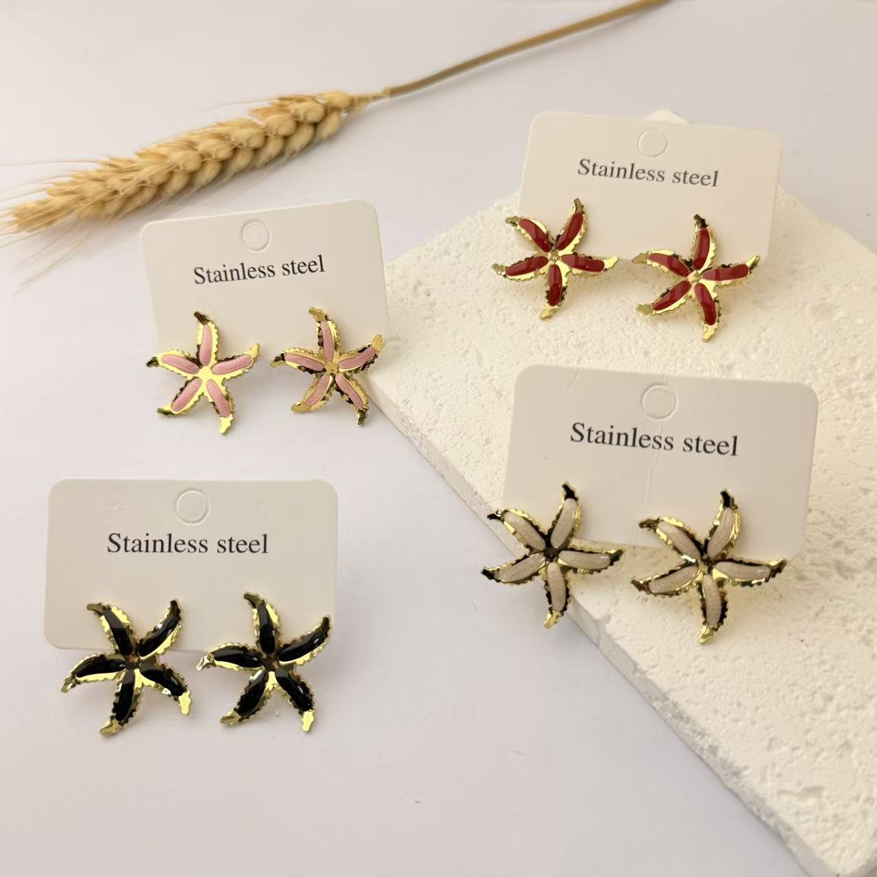 Women's Starfish Unique Design Exquisite Exaggerated Trend Earrings