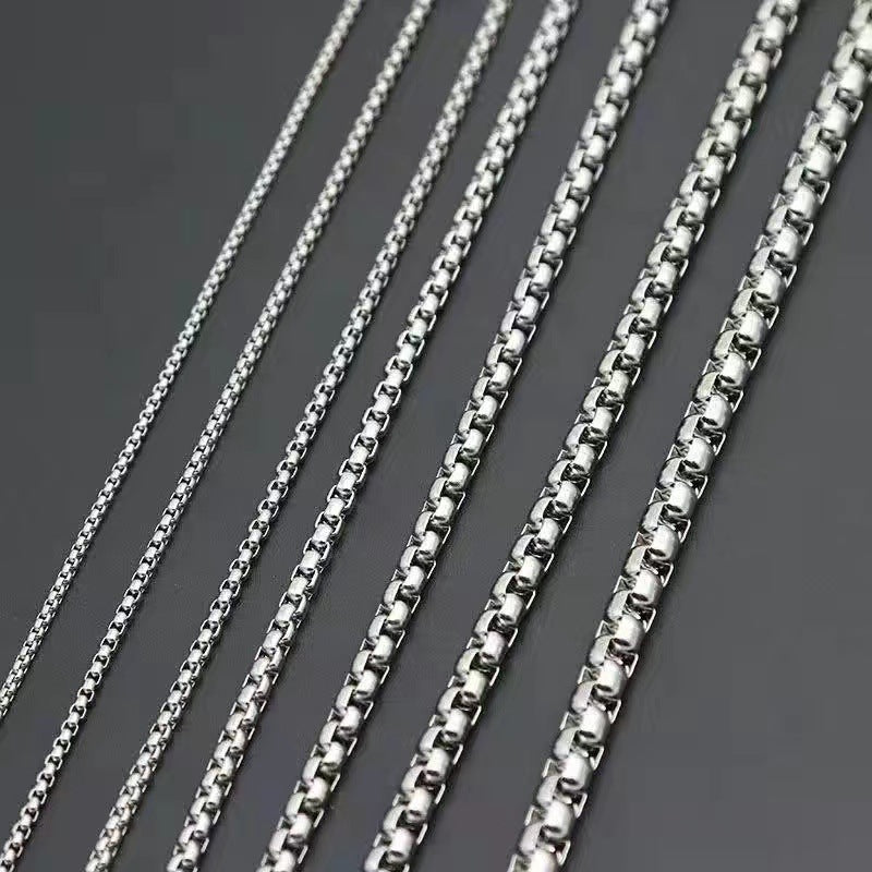 Men's Stainless Steel Chain Jewelry Accessories Titanium Necklaces