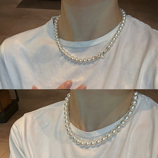 Women's Pearl High-grade Chinese Sweater Chain Light Luxury Minority Necklaces