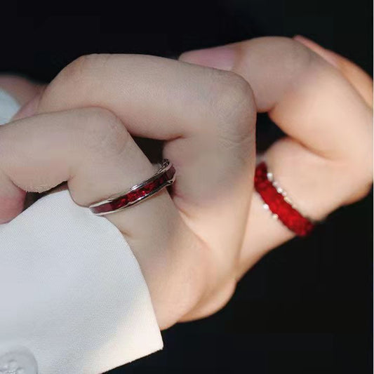 Women's & Men's Epoxy Open-end Personality Cold Style Advanced Rings