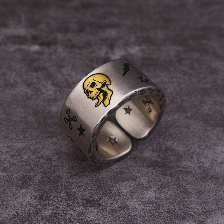 Skull Male Rock Gothic Punk Gift Ring