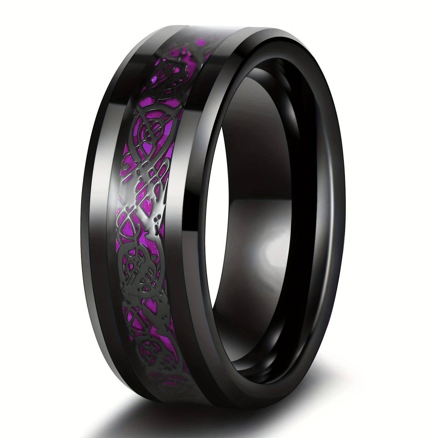Pretty Versatile Slouchy Couple Purple Fashion Ring
