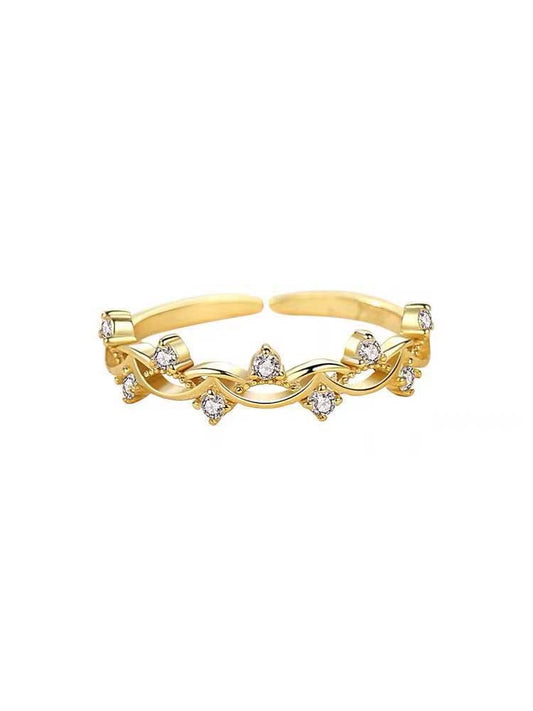 Interwoven Vine Light Luxury Female Index Rings