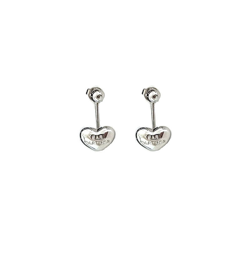 Sense Love Heart Design Peach Light Earrings