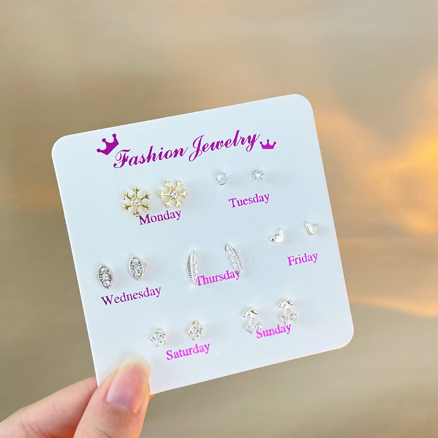 Female Korean Style Simple Compact Cute Earrings