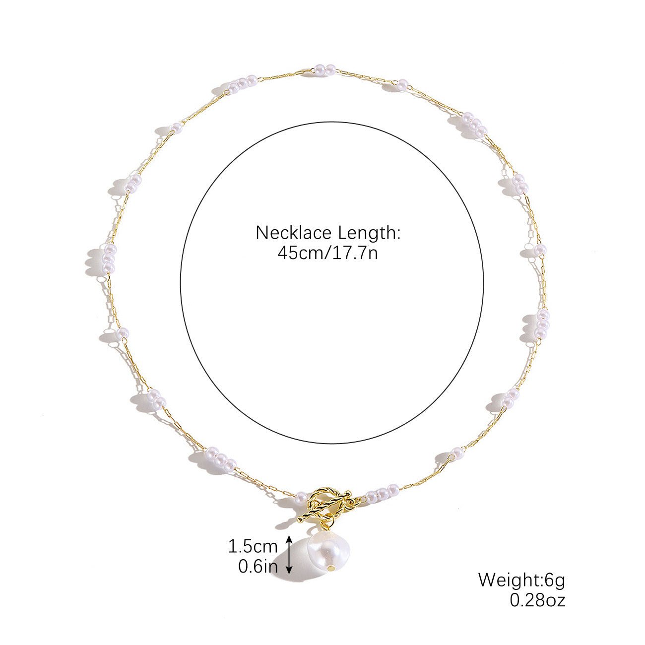 Women's Pearl Special Interest Light Luxury High-grade Retro Irregular Necklace
